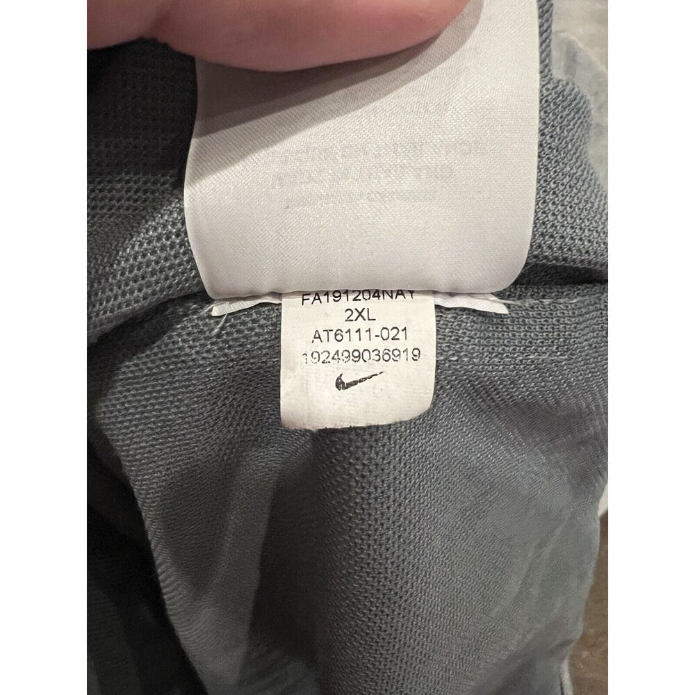 Nike Golf Polo Gray Mens Standard Fit Short Sleeve Shirt Size 2XL AT6111-021 - Picture 7 of 9